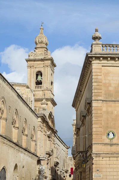 Mdina マルタでカルメル会教会 — ストック写真