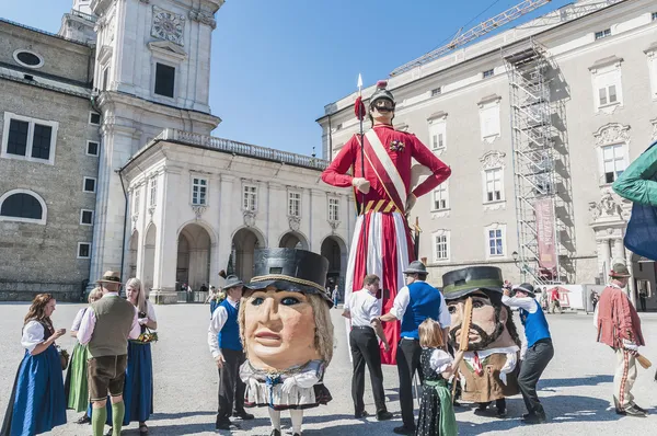 Salzburger dult festzug in salzburg, Oostenrijk — Stockfoto