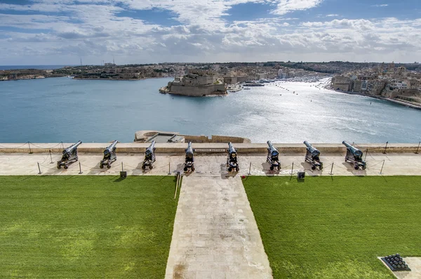 Hilser Batteri i Valletta, Malta - Stock-foto