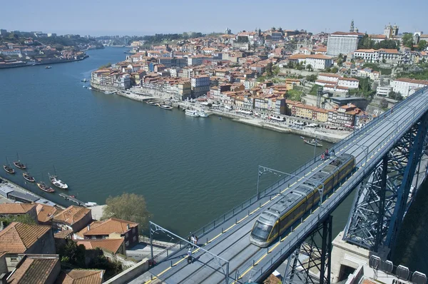 Luis jag bron i porto, portugal — Stockfoto