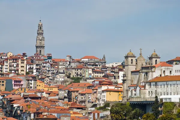 Porto skyline from Vilanova de Gaia, Portugal — Stock Photo, Image