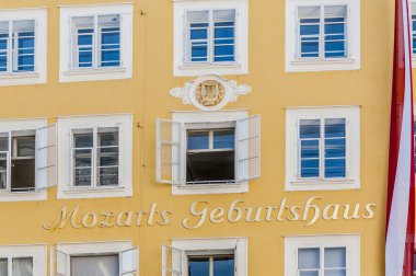 Mozart'ın doğum yeri (Mozart geburtshaus), salzburg, Avusturya