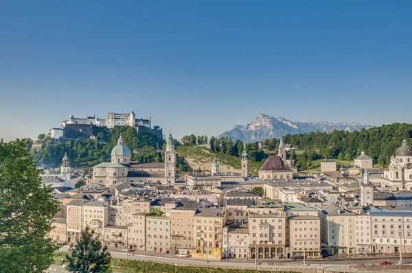 Salzburg general view from Capuchin Monastery (Kapuzinerkloster) — Stock Photo, Image