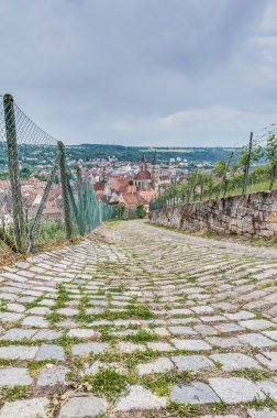 Esslingen am neckar görüntüler burgsteige yakın stuttgart, Almanya