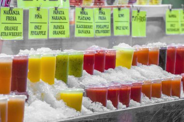 Boqueria market Barcelona, İspanya