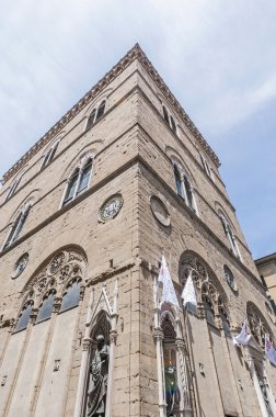 Orsanmichele olan bir kilisede via calzaiuoli, florence, İtalya.