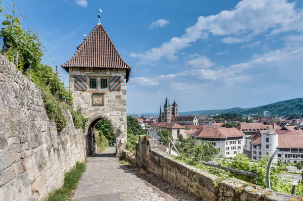 Neckarhaldentor v esslingen am neckar, Německo — Stock fotografie