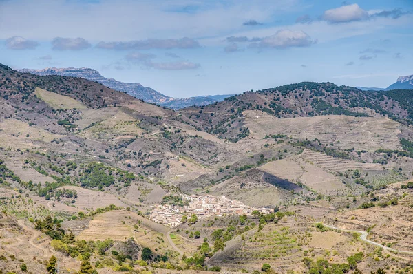 Porrera wieś w tarragona, Hiszpania — Zdjęcie stockowe