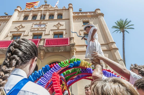 Piłka de cercolets w festa major w sitges, Hiszpania — Zdjęcie stockowe