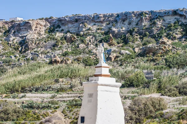 Pláž Ramla na severní straně gozo, malta — Stock fotografie