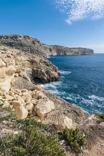 在马耳他的鼎立悬崖 — 图库照片