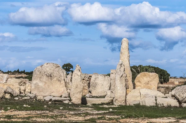 Hagar qim megalitický chrám na Maltě — Stock fotografie