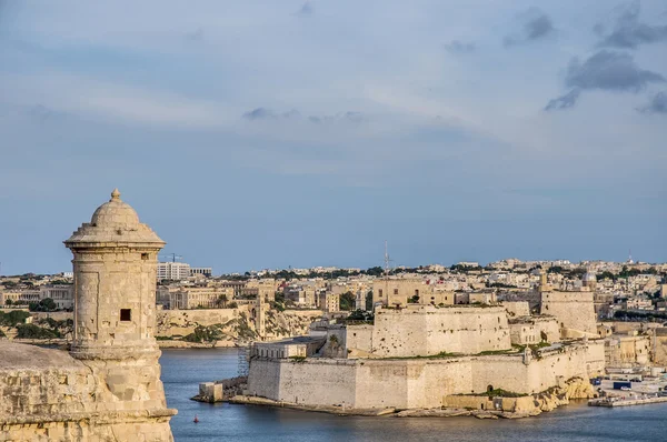Fort Lascarisovou baštou ve Vallettě, malta — Stock fotografie