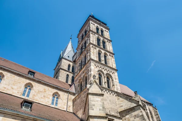 教会的圣尼修埃斯林根是 neckar，德国 — 图库照片