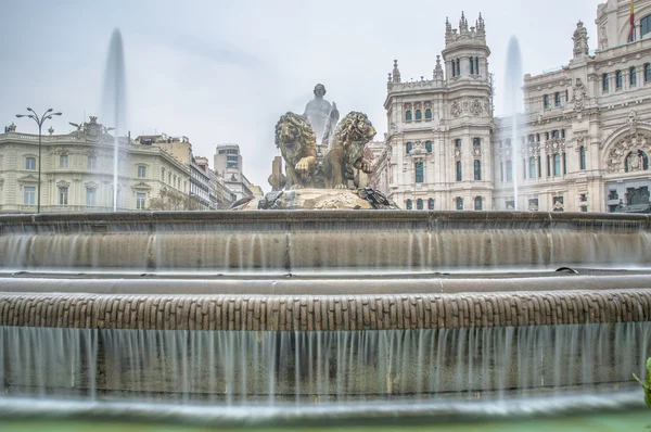 Cibeles-kút, Madrid, Spanyolország — Stock Fotó