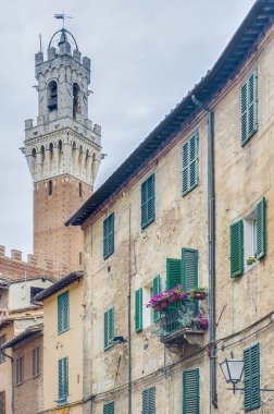 Mangia kule Siena, Toskana bölgesi, İtalya