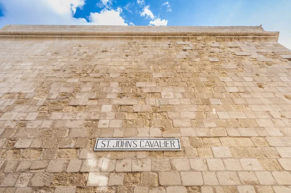 Saint john's bastion ve Vittoriose (birgu), malta — Stock fotografie