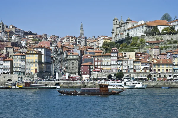 Porto panorama z vilanova de gaia, Portugalsko — Stock fotografie