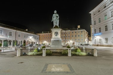 Mozart, Salzburg, Avusturya mozart Meydanı (mozartplatz) heykeli