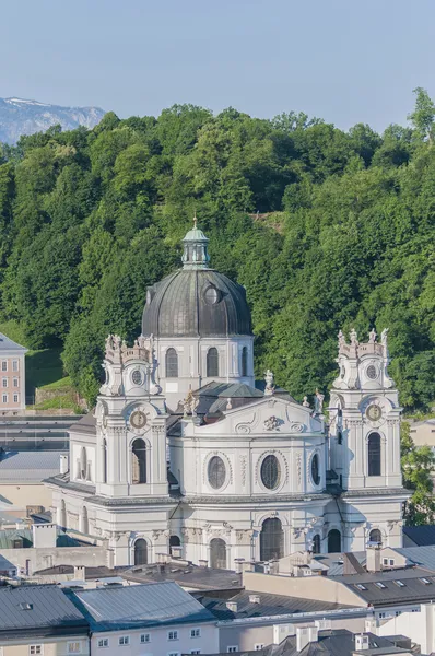 Uniwersytet Kościoła (kollegienkirche) w salzburg, austria — Zdjęcie stockowe