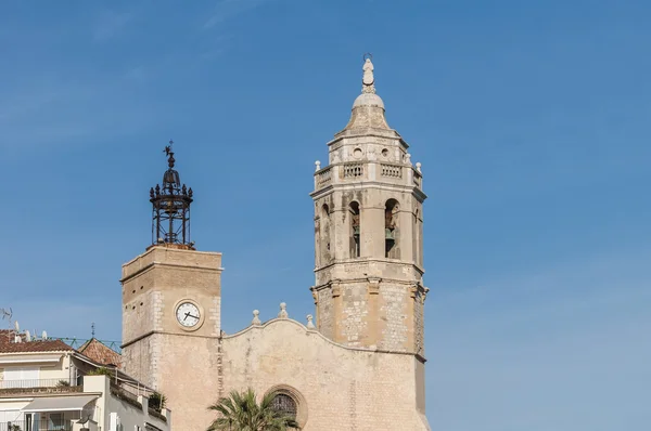 Iglesia de Sant Bartomeu i Santa Tecla en Sitges, España — Foto de Stock