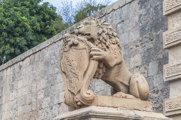 Hovedporten i Mdina, Malta – stockfoto