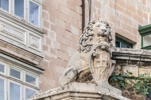 Baterie ulice ve Vallettě, malta — Stock fotografie