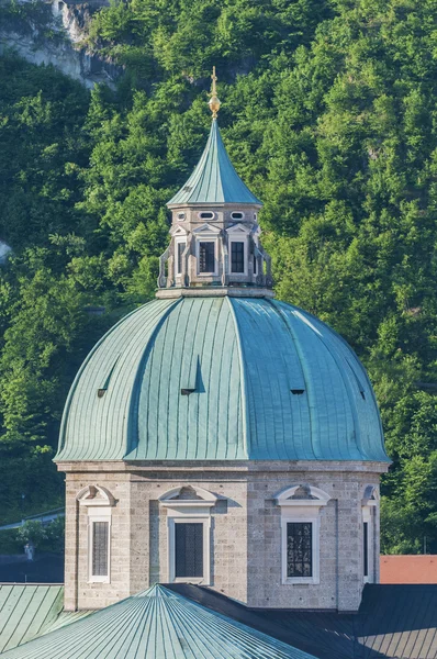 萨尔斯堡大教堂 （萨尔茨堡 dom） 在萨尔茨堡，奥地利 — 图库照片