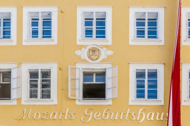 Mozart'ın doğum yeri (Mozart geburtshaus), salzburg, Avusturya