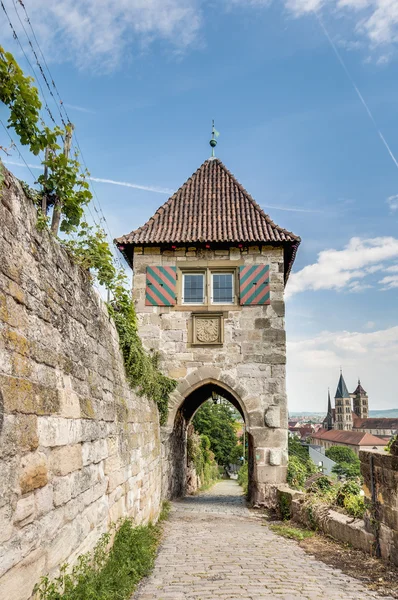 Neckarhaldentor v esslingen am neckar, Německo — Stock fotografie