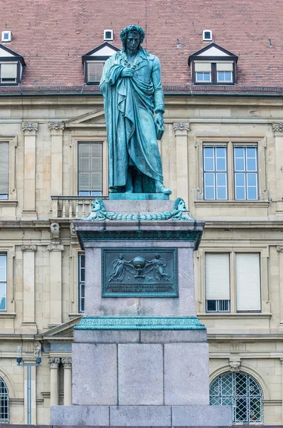 Het schiller memorial in stuttgart, Duitsland — Stockfoto