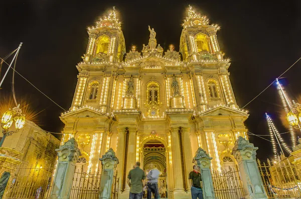 Antagandet kyrka i Bjärred, malta — Stockfoto