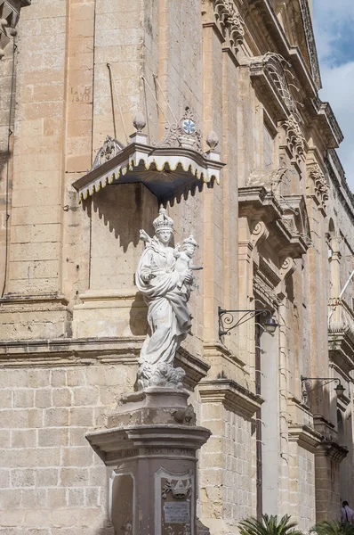 Karmelieten kerk in mdina, malta — Stockfoto