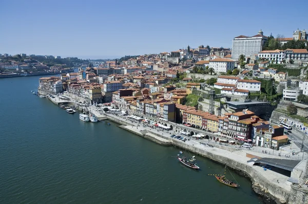 Porto panorama z vilanova de gaia, Portugalsko — Stock fotografie