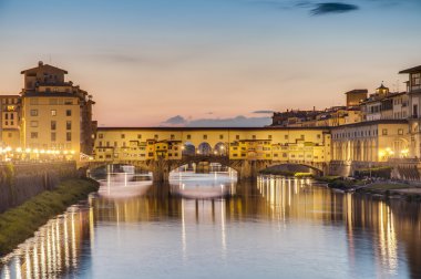 The Ponte Vecchio (Old Bridge) in Florence, Italy. clipart