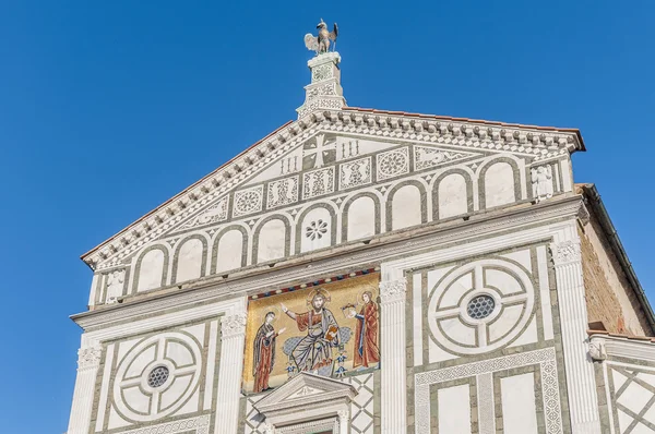 San miniato al monte Bazylika we Florencji, Włochy. — Zdjęcie stockowe