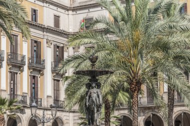 Royal square (placa reial) Barcelona, İspanya