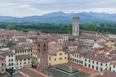 lucca Toskana, İtalya'nın genel görünümü