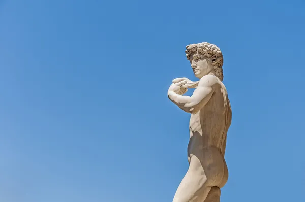 Michelangelo 'nun İtalya Floransa' daki David Heykeli — Stok fotoğraf