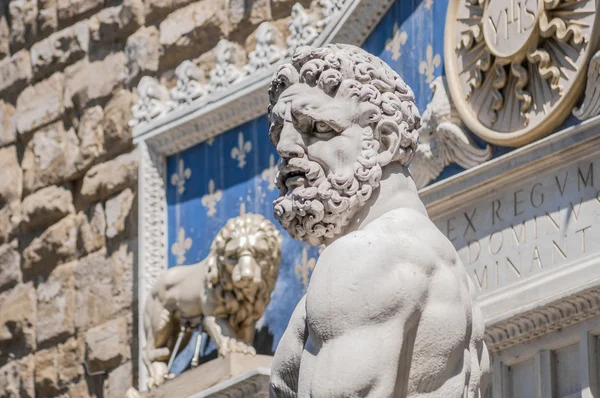 Statue d'Hercule sur la place Signoria à Florence, Italie — Photo