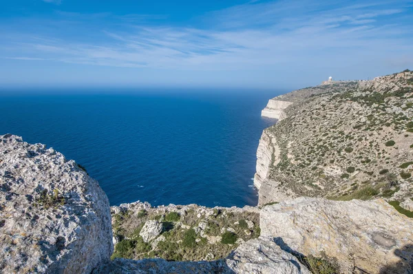 As falésias de Dingli em Malta — Fotografia de Stock