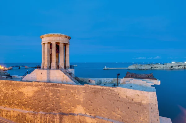 Büyük kuşatma memorial Valletta, malta — Stok fotoğraf