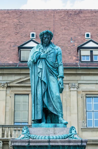 Het schiller memorial in stuttgart, Duitsland — Stockfoto