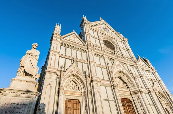 A Basílica da Santa Cruz em Florença, Itália — Fotografia de Stock