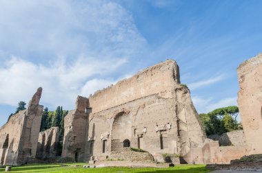 The Baths of Caracalla in Rome, Italy clipart