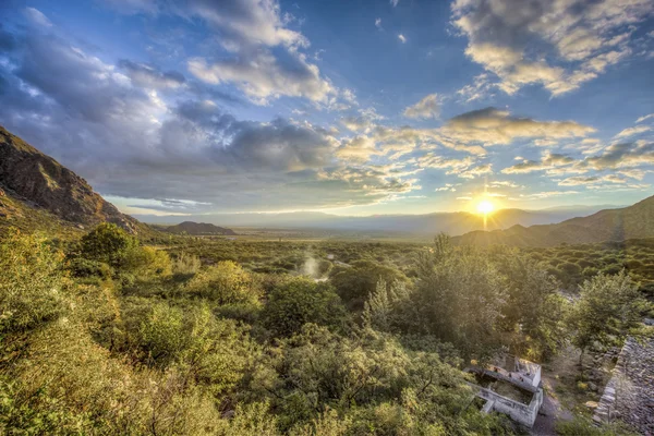 Sunrise over Cafayate in Salta, Argentina.