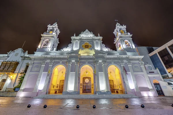 Katedrální bazilika v salta, argentina — Stock fotografie