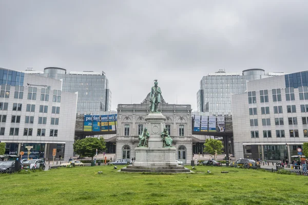 Plats du luxembourg i Bryssel, Belgien. — Stockfoto