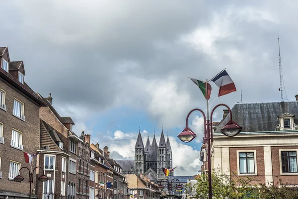 Kathedraal van onze dame van Doornik in België — Stockfoto