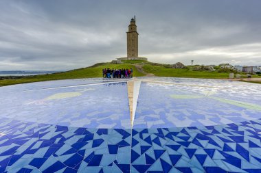 Pusula gül a coruna, Galiçya, İspanya.
